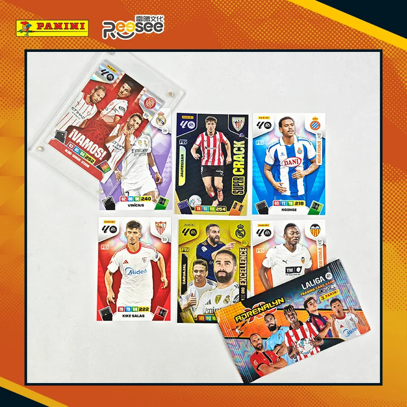 Panini 2025-26 La Liga Adrenalyn XL Full Box Official Licensed LaLiga Soccer Trading Cards Game Collection Cards Gift Toys