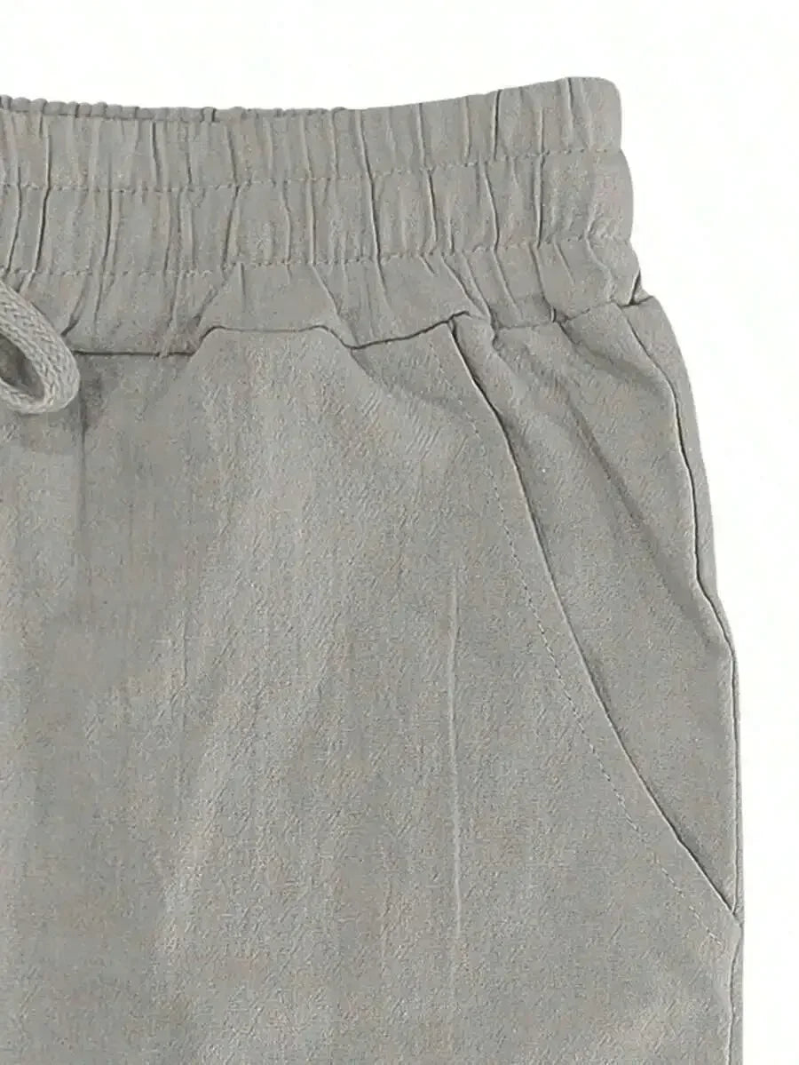 Men's Linen Wide Leg Casual Pants Are Loose Fitting, Breathable And Comfortable, Suitable For All Seasons And Versatile