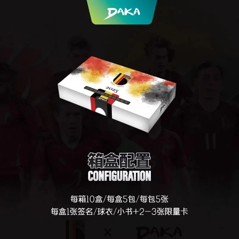 Daka 2025 Season Official Belgian Football National Team Star Card Legendary Player Signature Card Fan Collectibles Gifts