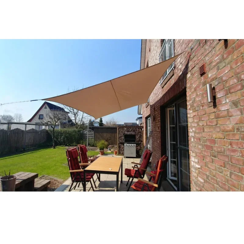 2.5x2.5M Square Shade Sail 300D Waterproof Polyester For Garden Terrace Canopy Swimming Pool Sun Shade Canvas Camping Awning