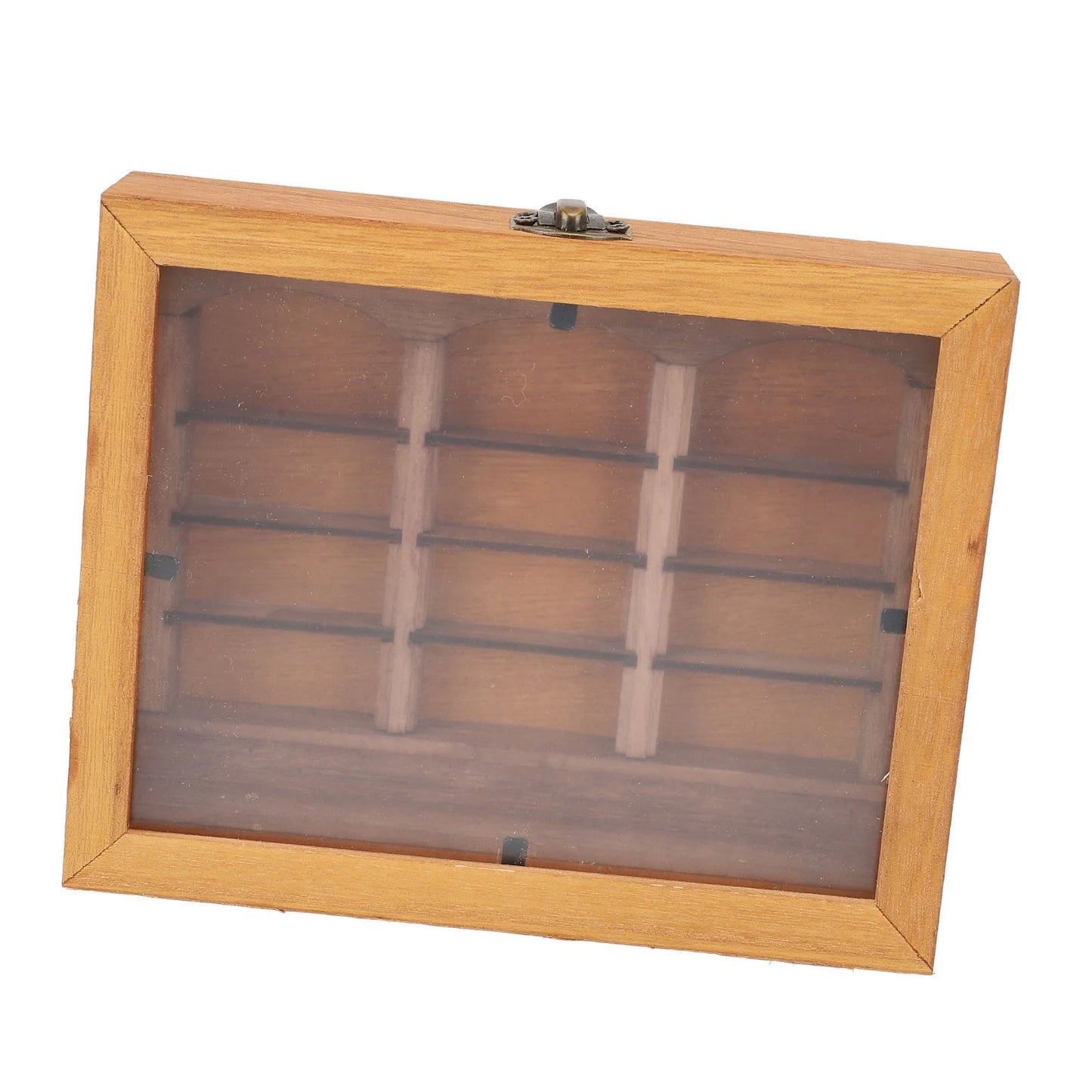 Miniature Bookshelf Decoration Miniature Book Boxes Display Shelf Relieve Stress Exquisite  Wood Stylish for Bookstore
