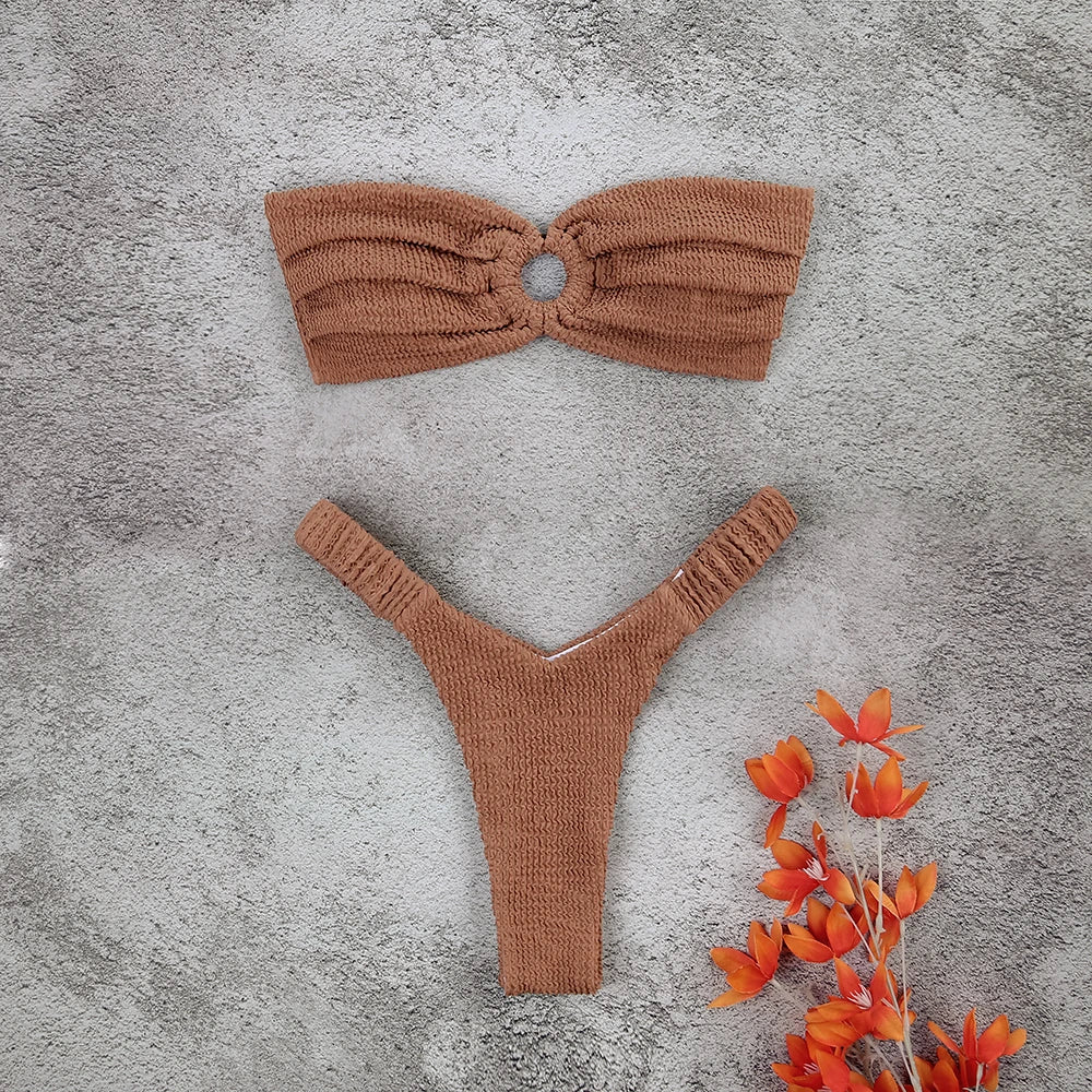 Sexy Bikini 2026 Swimsuit Women Swimwear Push Up Bikini Set Thong Brazilian Bathing Suit Beach Wear Biquini Bather Female