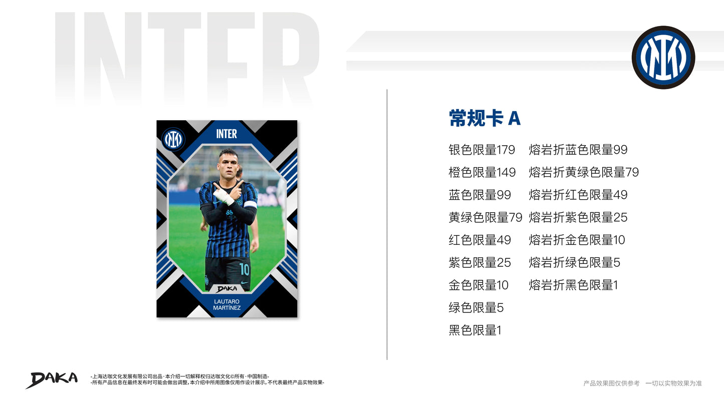 Genuine Daka 2025-26 Top Audience Series Internazionale Milano Real Madrid Barcelona Collection Card Football Club Official Box