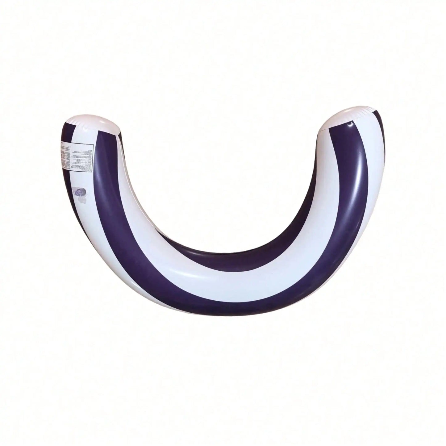 1pc New Striped U-Shaped Inflatable Swimming Ring，Arch Shape Design Swimming Pool Float，Thickened PVC Floating Device,For Summer