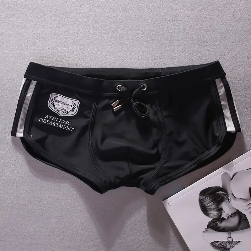 2026 Triangle Flat Angle Fashion Beachside Men's Swimsuit Surfing Trunks Rope Model 30806