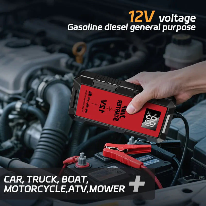 High-power Automobile Emergency Starting Power Supply  Screen Safety Hammer Car Starting Device Power Bank Accessories