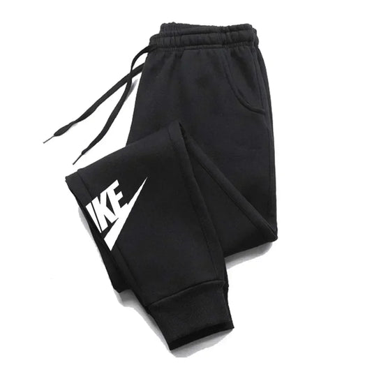Men's printed pants, autumn and winter men's and women's running pants, sportswear and casual pants, fitness and gym sportswear