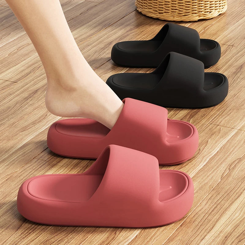Soft Sole Eva Cloud Slippers Women Candy Colors Platform Home Slides Woman 2026 Summer Non Slip Beach Flip Flops Female Sandals