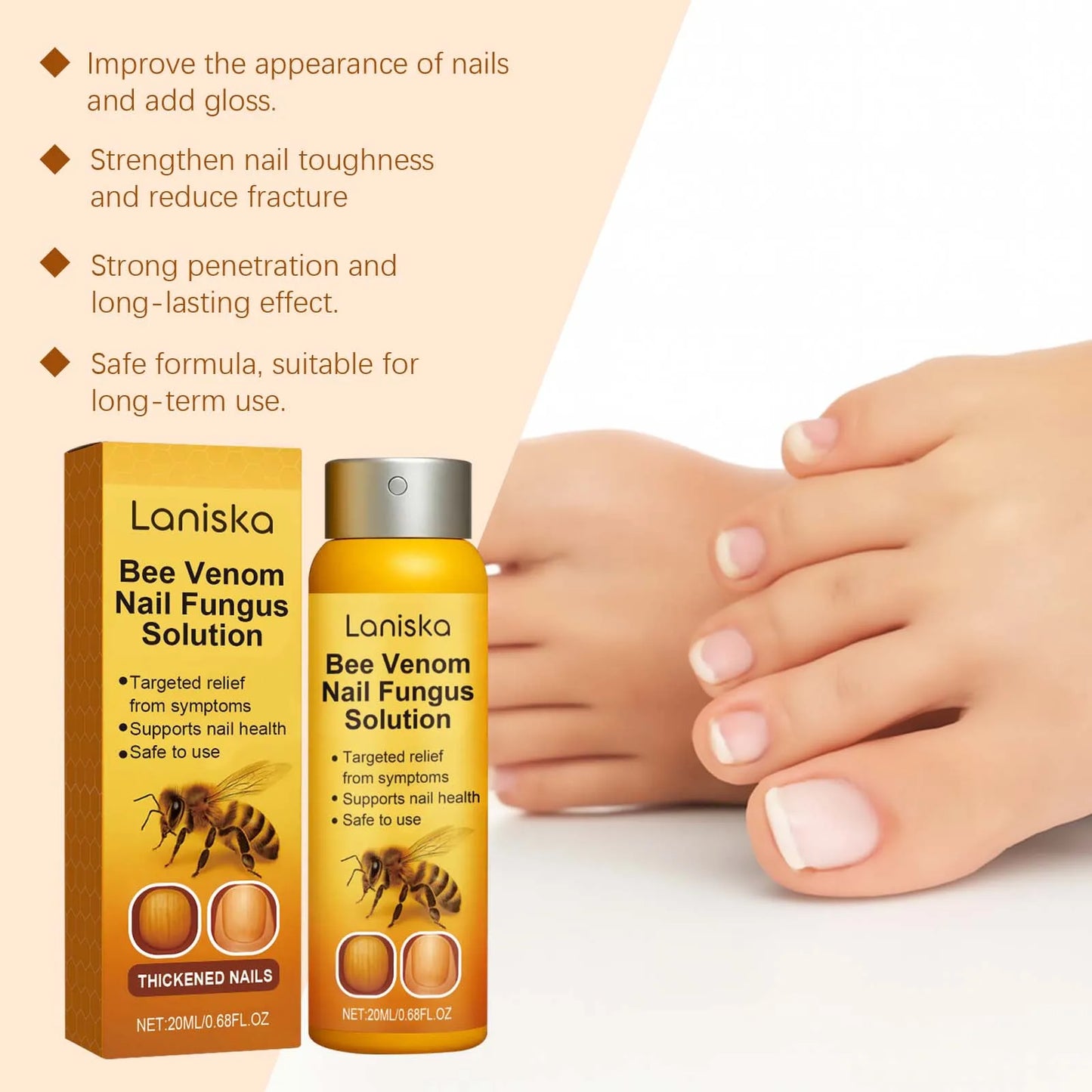 Nail Care SprayGentle daily care for hands, feet and dry nail surfaces, deeply cleanses, moisturizes and nourishes nails