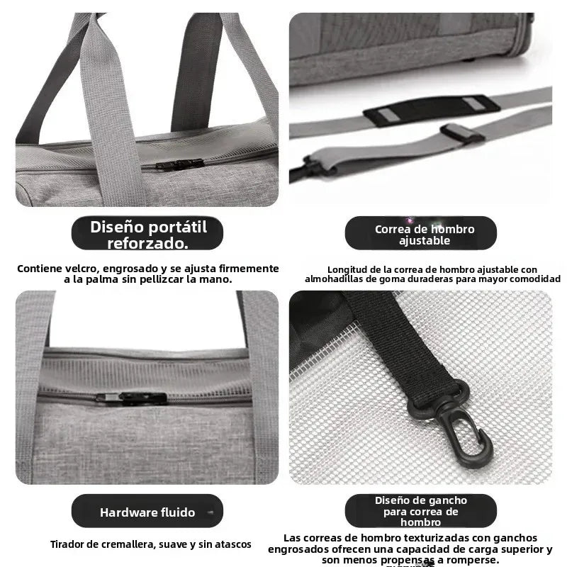 Pet Carrier Soft Travel Bag for Cats And Dogs Breathable Honeycomb Board Detachable Veterinary Cat Car Bag Support Board