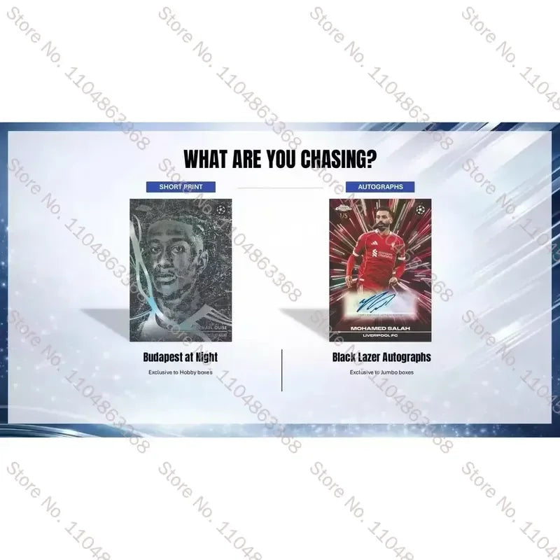 2025-26 Topps Chrome UEFA Club Cards Limited Signature Hanger Box 15 Cards Game Trading Cards Sports Collectibles Hobby Fan Gift