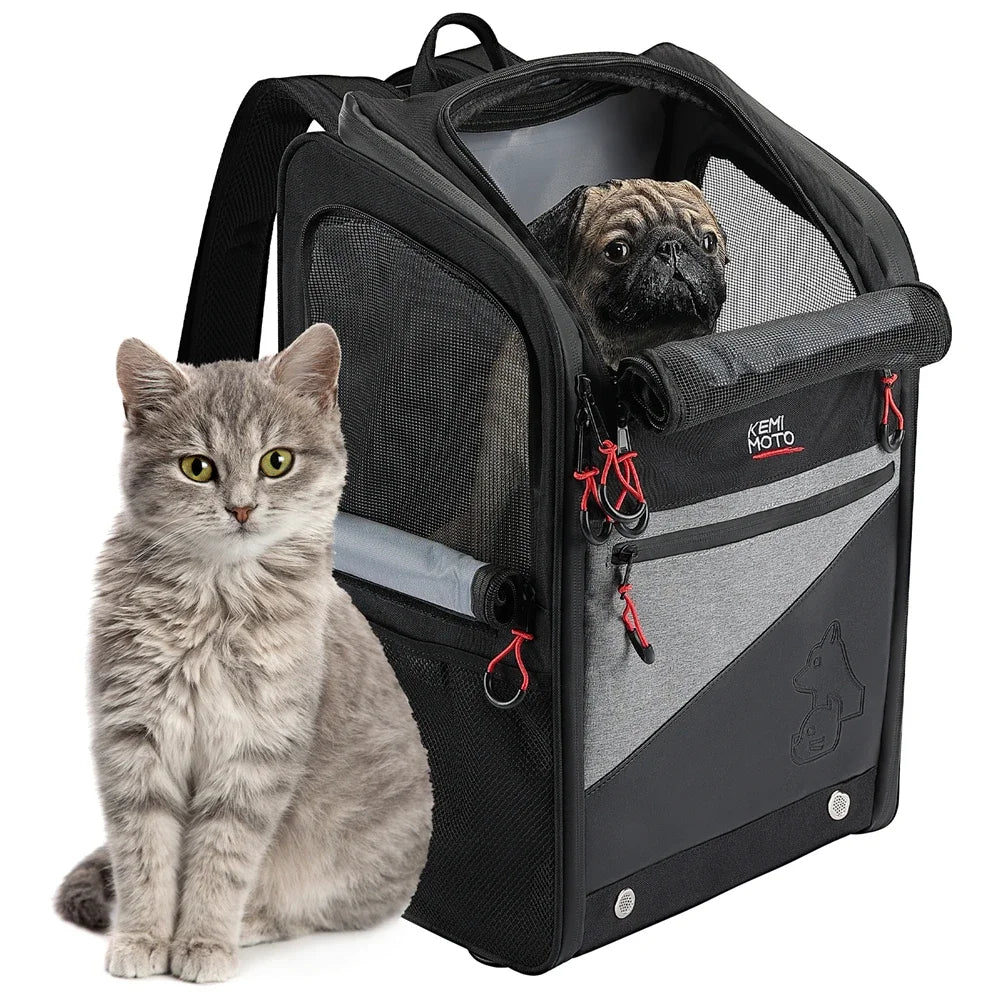 Motorcycle Pet Travel Bag Dog Cat Carrier Bag Portable 20lbs Folding Dog Carrier Backpack for Touring Street Glide Road King Bag