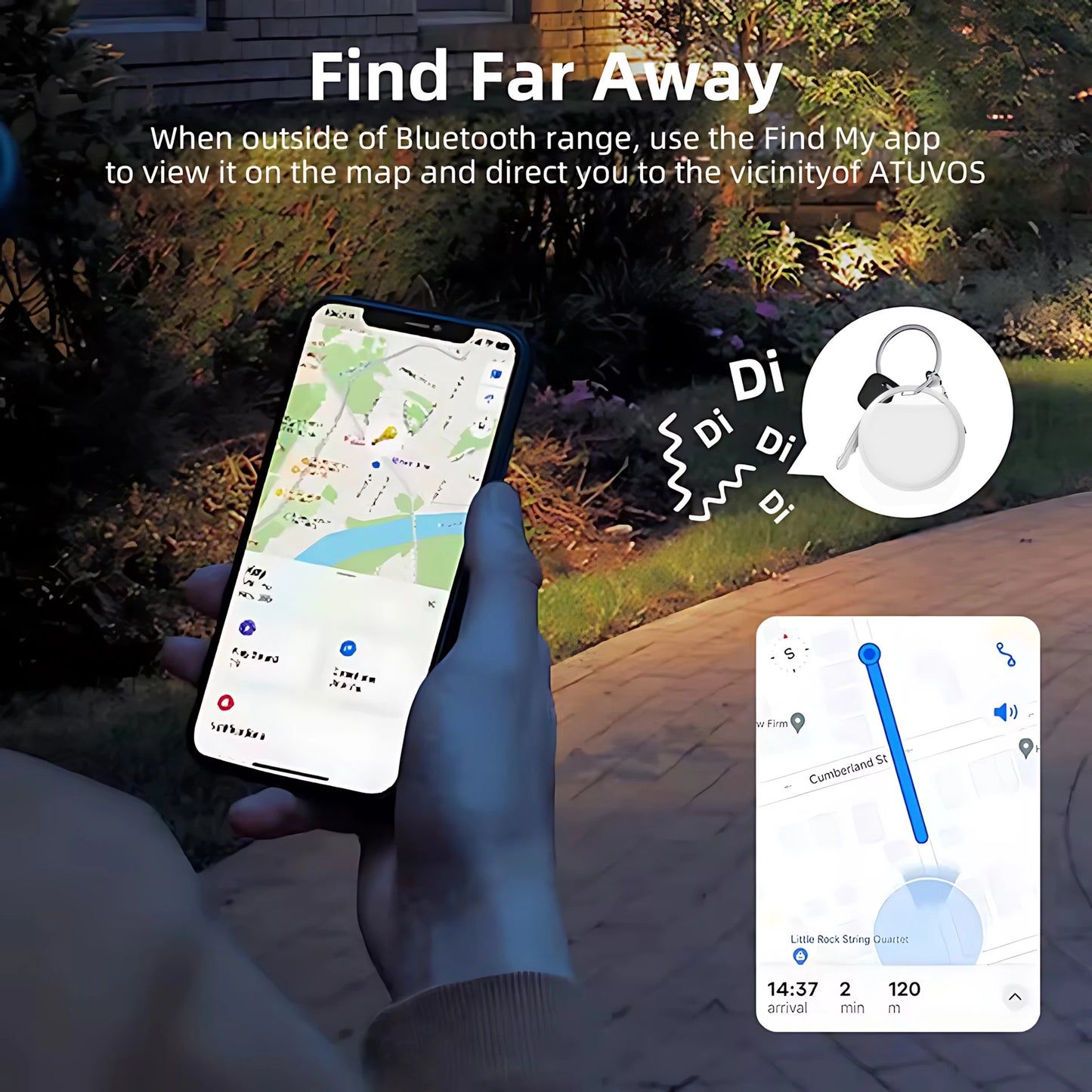 Smart Bluetooth Mini GPS Tracker Work With Find My APP ITag Anti Lost Reminder Device MFI Rated Locator Car Key Pet Kids Finder