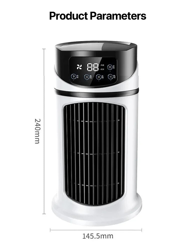 Portable Mini Air Conditioner Air Cooler Fan Water Cooling Fan Air Conditioning Air Cooler For Office Mobile Air Conditioner