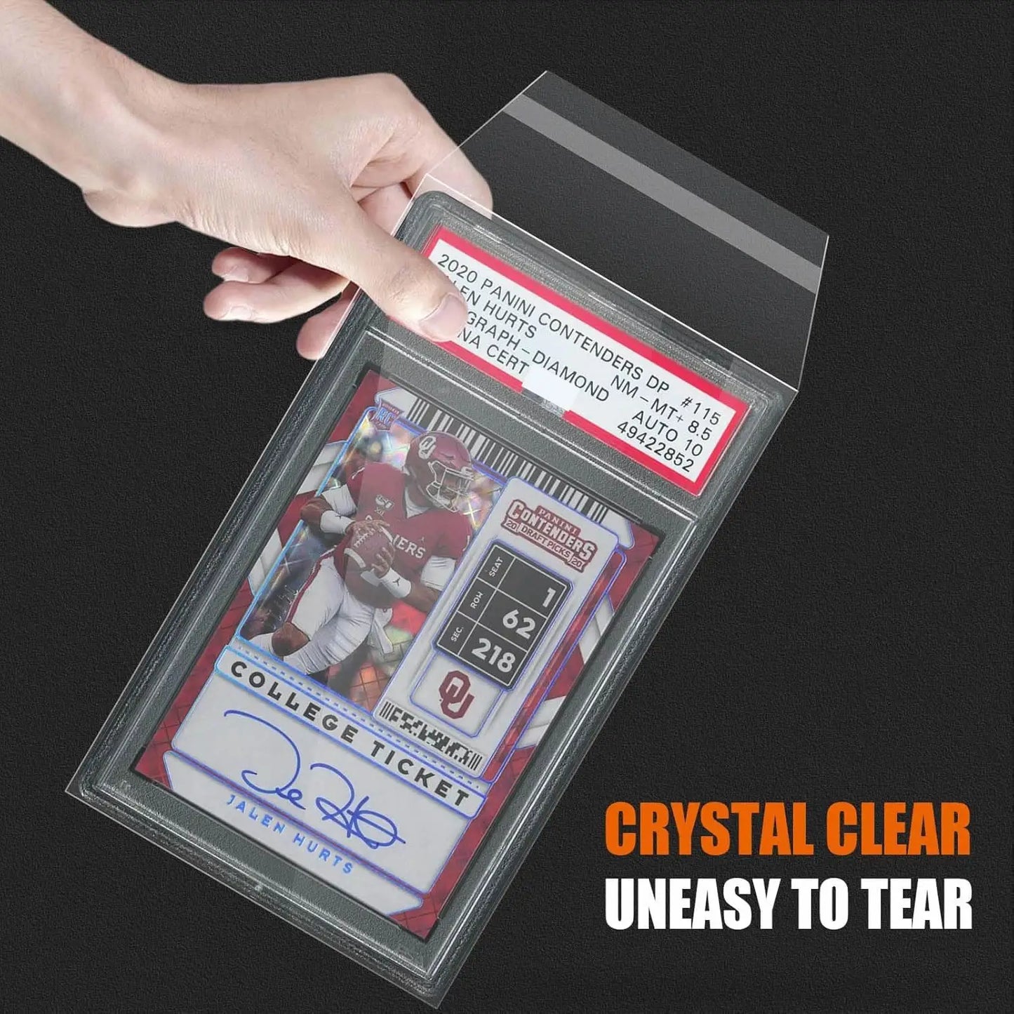 200pcs Graded Card Sleeves Resealable Graded Slabs Collect Protective Bags For Pokemon Baseball Football Sports Game Card