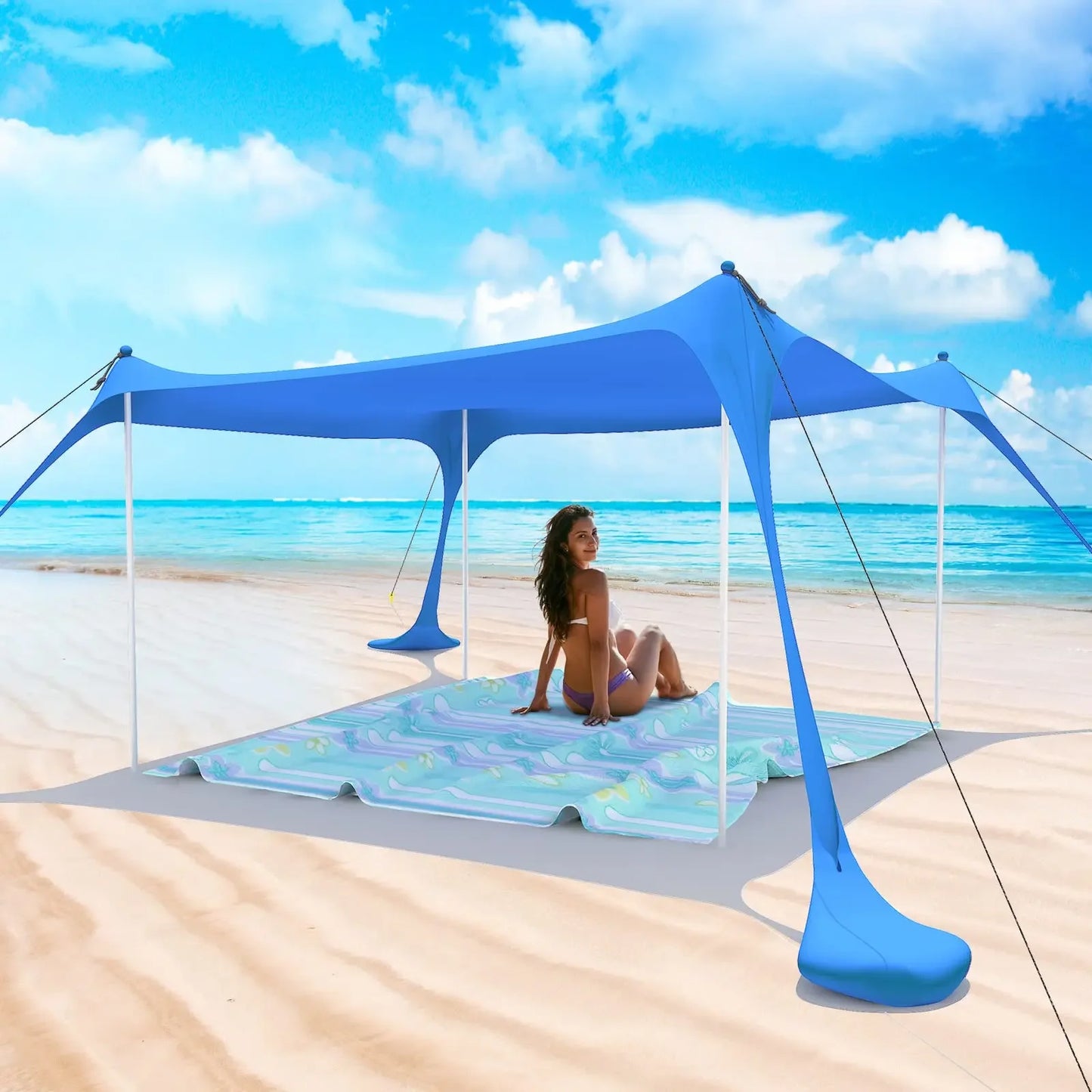 Sunshade Beach Tent Sunscreen Vacation Tent Beach Party   Carpas Para Jardin Umbrella  Beach Awning Tent Sun Protection