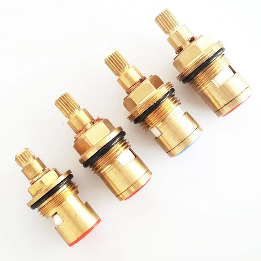 Copper Ceramic Disc Valve Counter/Clockwise Single/ Double Thread For Most Double Handles Kitchen Bathroom Basin Taps 10 Models
