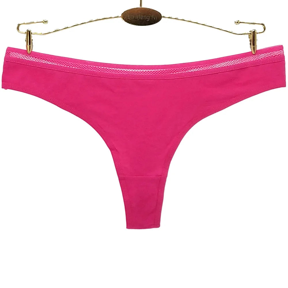 Women Thongs and G Strings Sexy Cotton Panties Ladies Underwear Tanga Mujer String Femme Lingerie 5 pcs/lot