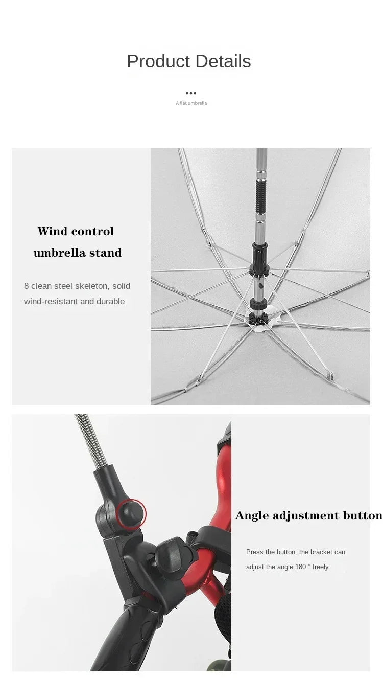 Universal Baby Car Pram Umbrella Adjustable Shade Umbrella Uv Sunshade For Stroller Accessories Sun Visor Portable Parasol Items