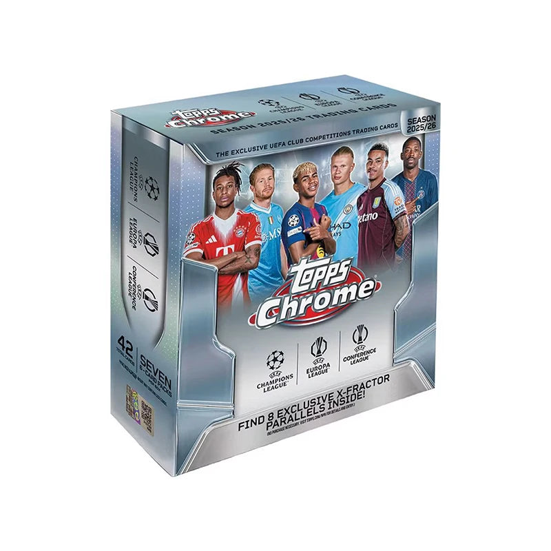 New 2026 Topps Chrome Soccer Club Competitions Hanger Value Box Trading Collection Card Currently in stock