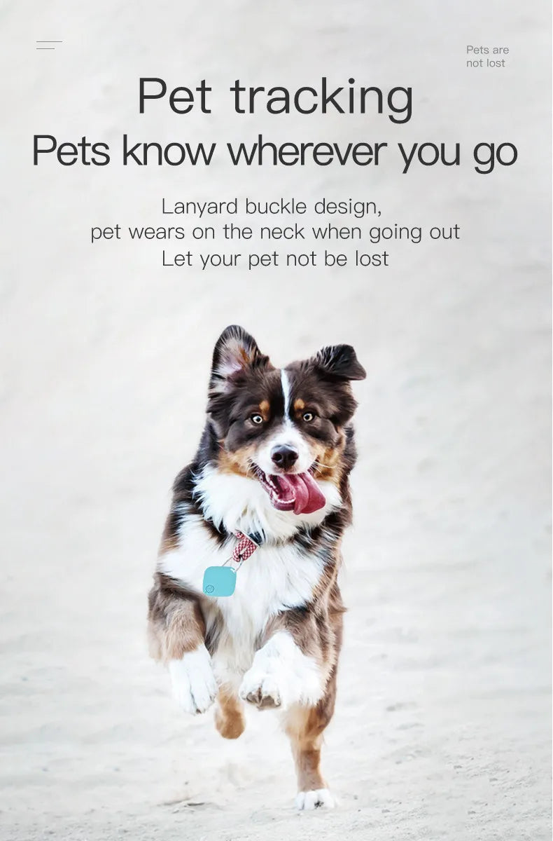 Smart Anti-Lost Bluetooth GPS Tracker Tag Compatible with Android & iOS Locator for Car Keys Pet Finding