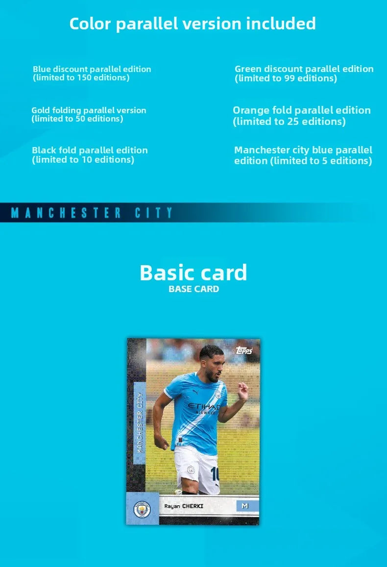 2025/26 Topps Genuine Soccer Trading Cards Man Utd PSG Juventus Chelsea Bayern Man City Barca Rare Auto Parallel Collectibles