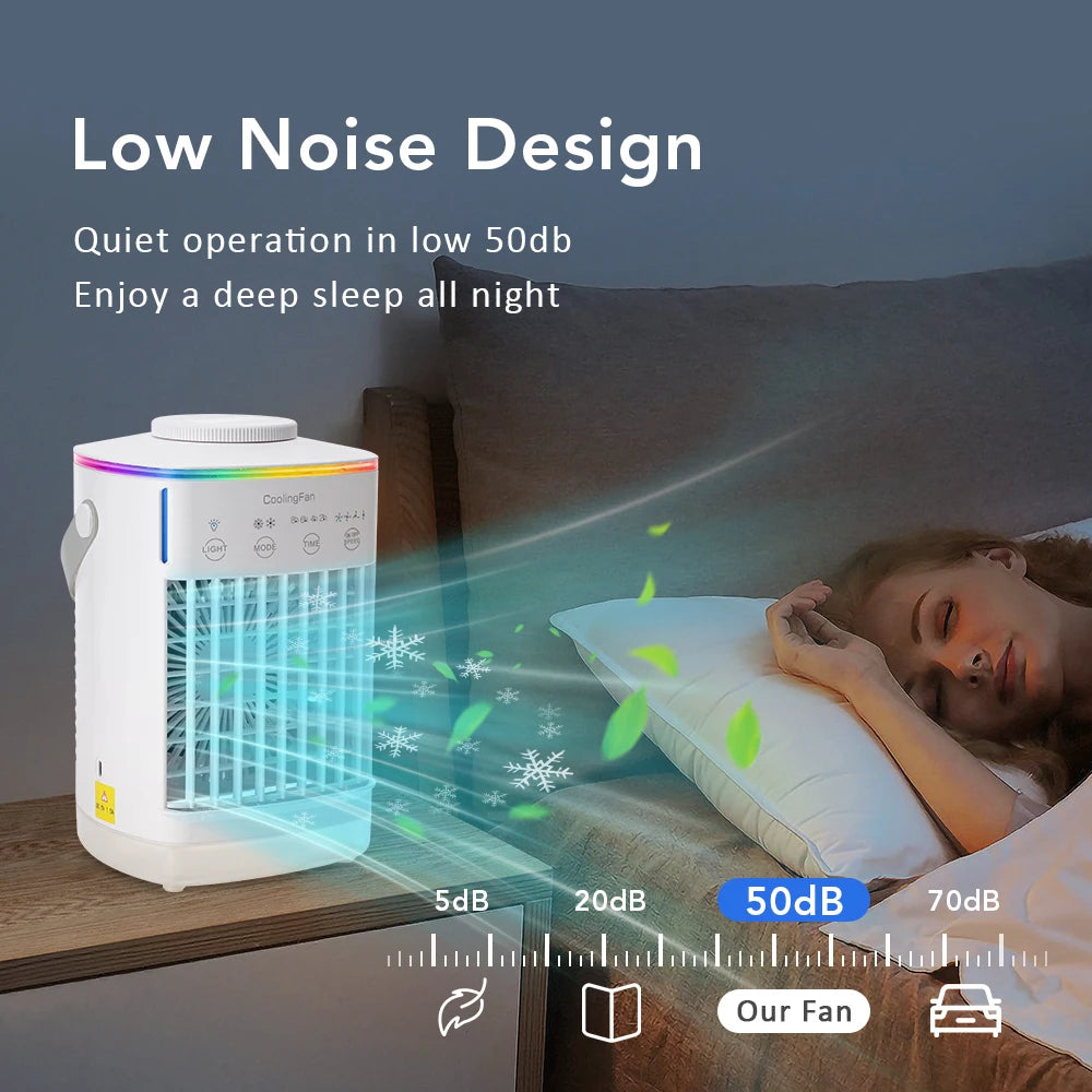 Desktop air conditioner fan small air cooling machine small air conditioner household water cooling fan summer dormitory artifac