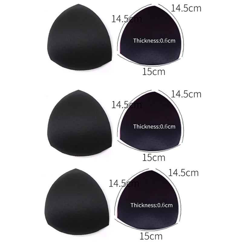 1/2/3Pair Removeable Push Up Pads Bra Pad Triangle Bra Padding Inserts Chest Cups Pads for Swimsuit Bikini Padding Intimates