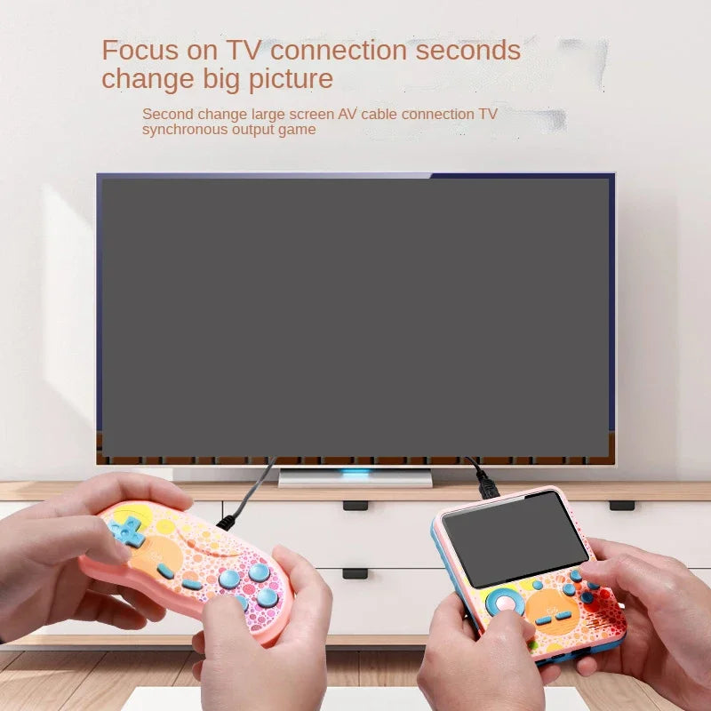 G6 Game Console 3.5 Inch Screen Handheld Portable Support 2 Players Video Gaming Machine for Kids