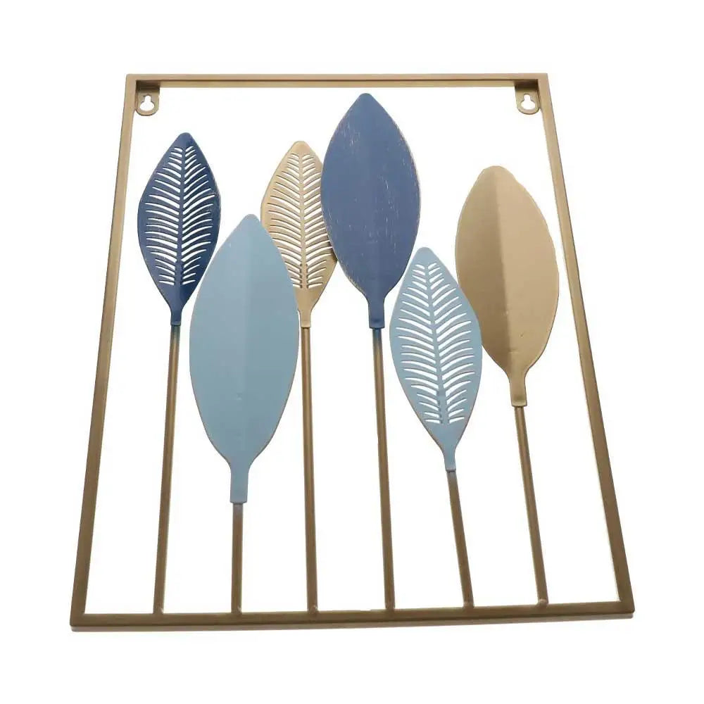 Decoration Wall Hanging Decor Cabinet Living Room Leaves Sculpture Desktop Ornaments Ginkgo Leaf Ornaments Iron Arts Crafts