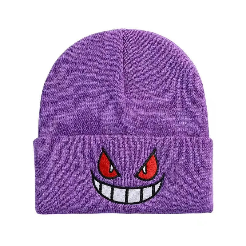 Anime Cap Unisex Daily Hat Adult Kids Cartoon Embroidered Knitted Hat Halloween Cosplay Prop Christmas Gift