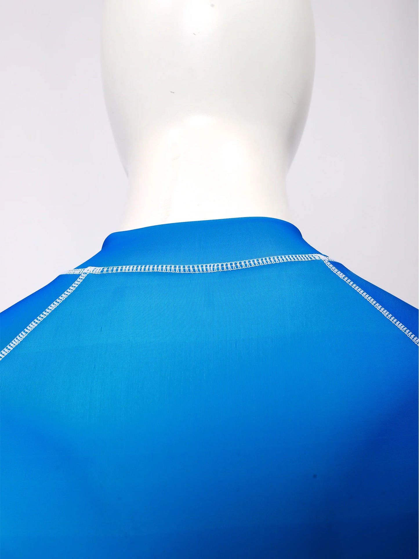 Men Gradient Bodysuit Rash Guard Swimwear Wetsuit Short Sleeve Zipper Bathing Suit Surfing Beach Pool Water Sports Wimsuit