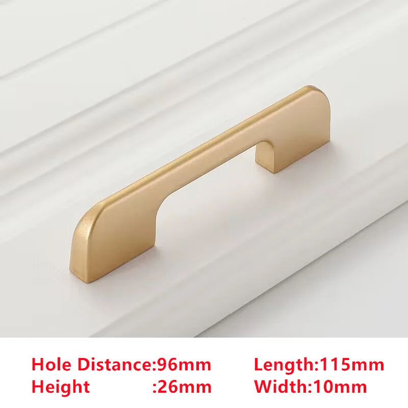Handles Drawer Cabinet Furniture Kitchen Handles for Cabinet Knob Door Drawer Furniture Kitchen Knob Golden Simplicity Hardware