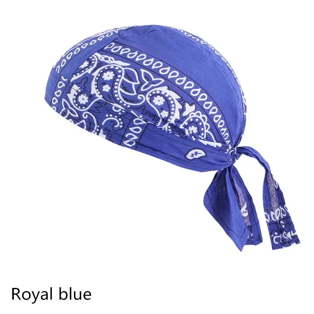 Men Women Quick Dry Headscarf Cotton Pirate Hat Outdoor Sport Cycling Bandana Sweat Absorbant Cancer Chemo Cap Muslim Turban