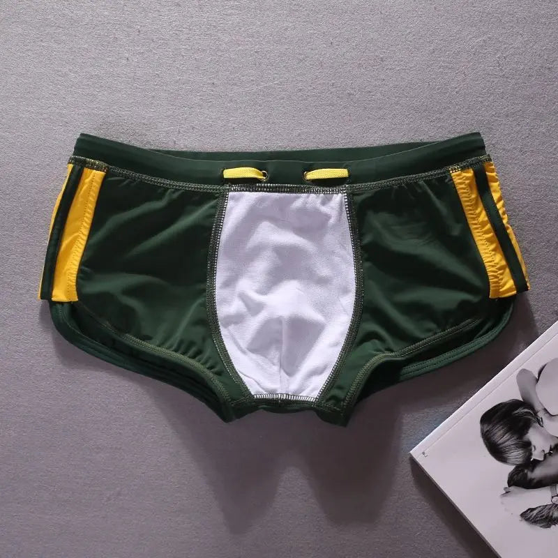 2026 Triangle Flat Angle Fashion Beachside Men's Swimsuit Surfing Trunks Rope Model 30806