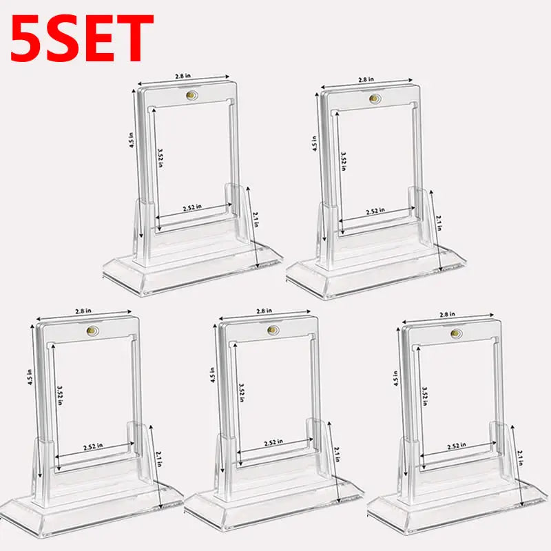 Magnetic Card Holder Support Set 35PT Hard Plastic Protectors Sleeves Trading Display Case Baseball Football Sports Yugioh Cards