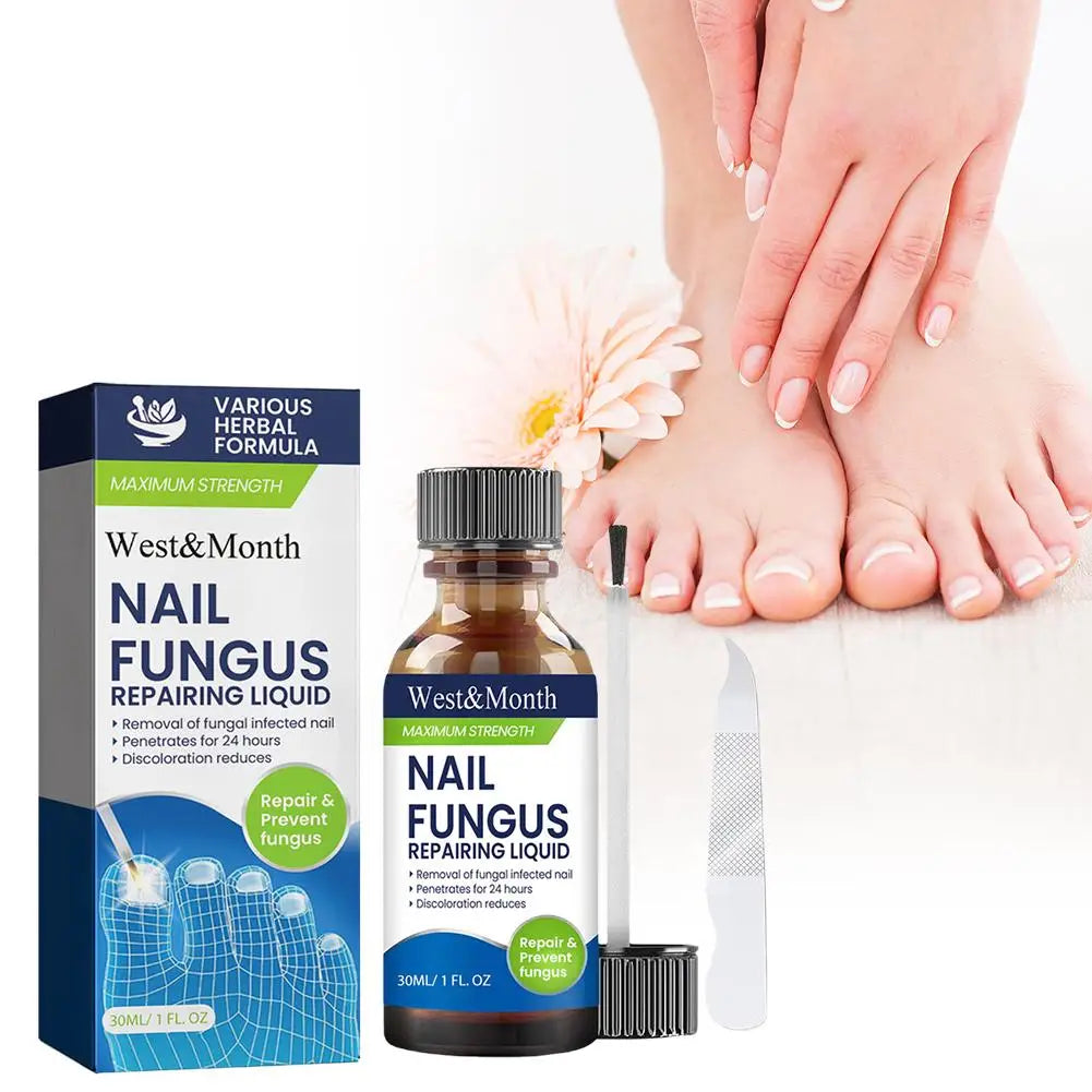 Nail Fungus Care Solution Anti-Infection Onychomycosis Repair Damaged Cracked Hand Foot Nail Manicureed Health Care Essence