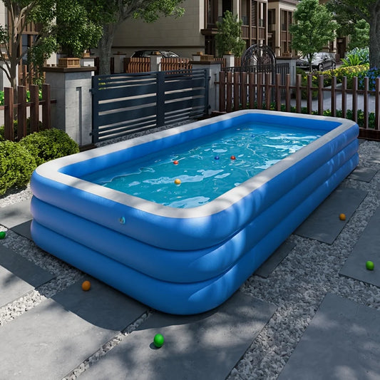 Inflatable Swimming Pool for Yard, Lawn Garden, Large Foldable  Summer Water Play Pool , MultiFunctional Outdoor Portable Pool
