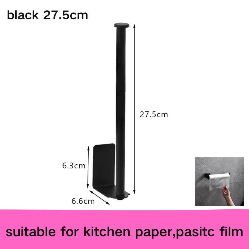 Adhesive Paper Towel Holder For Kitchen Napkin Rack Toilet Paper Holder Tissue Dispenser Cabinet Storage Bathroom Accessories