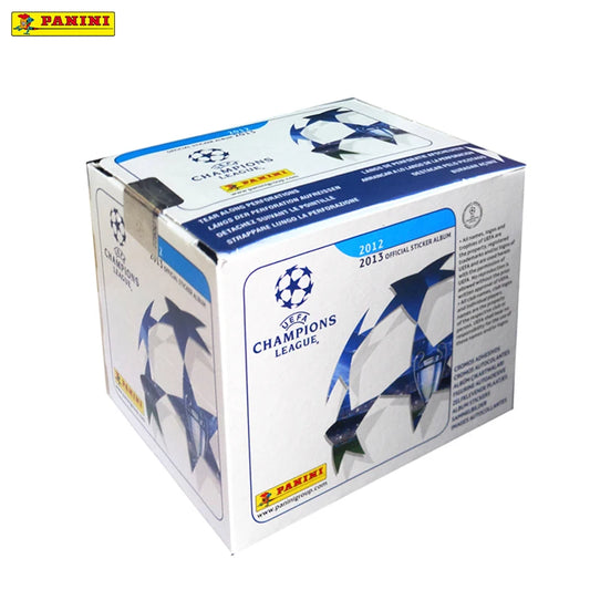 Panini Champions League Stickers Mega Box 50 Packets - 2012-13 Full Season Soccer Cards Collection with Rare Shiny Foil Cards