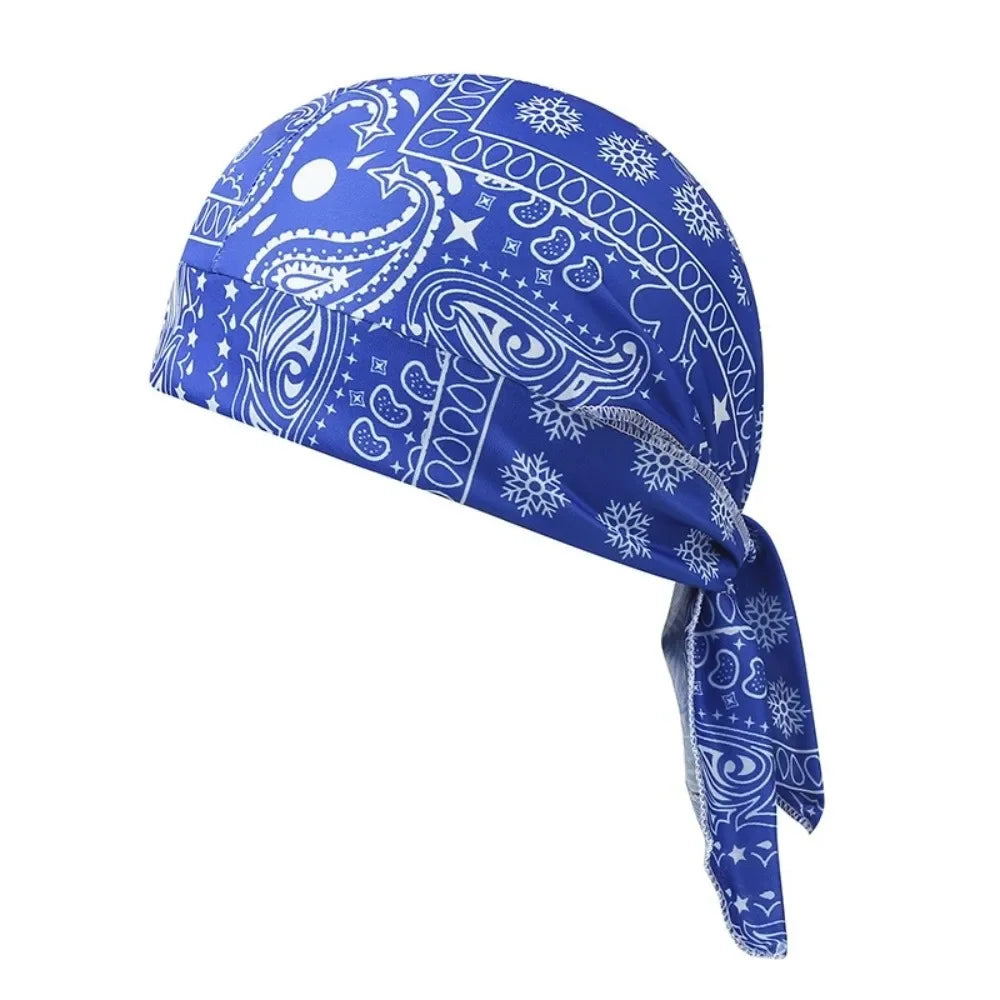 Men Women Quick Dry Headscarf Cotton Pirate Hat Outdoor Sport Cycling Bandana Sweat Absorbant Cancer Chemo Cap Muslim Turban
