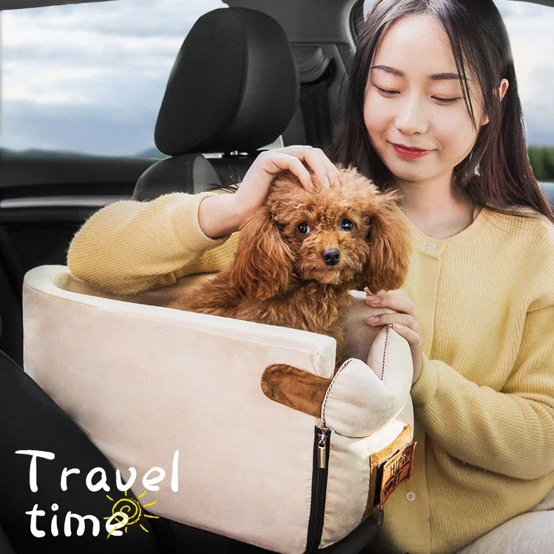 Puppy Dog Car Seat Travel Central Control Portable Pet Carrier for Small Dogs Chihuahua Teddy Cats Car Transport Dog Accessories