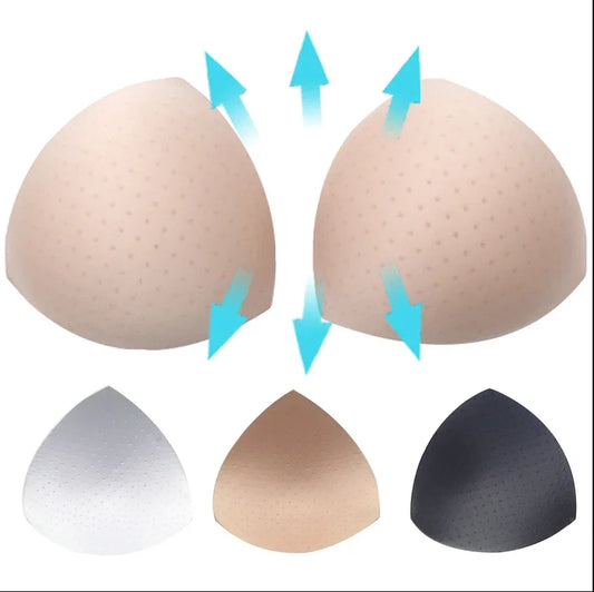 1/2/3Pair Removeable Push Up Pads Bra Pad Triangle Bra Padding Inserts Chest Cups Pads for Swimsuit Bikini Padding Intimates