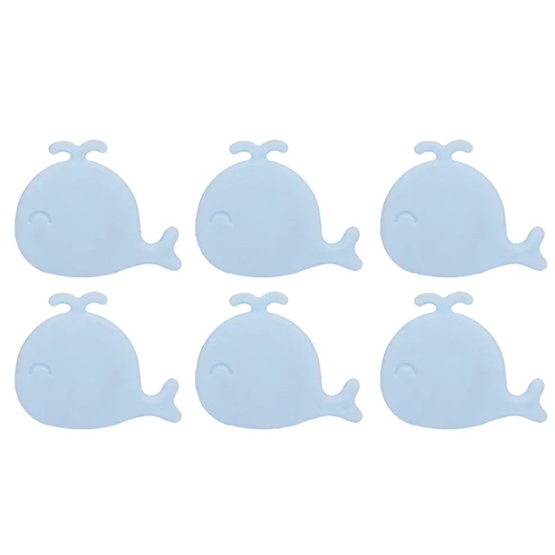 10/1Pcs Silicone Wash Basin Overflow Ring Remplacement Whale Shape Cover Bathroom Basin Trim Sink Drain Cap Overflow Ring Plug