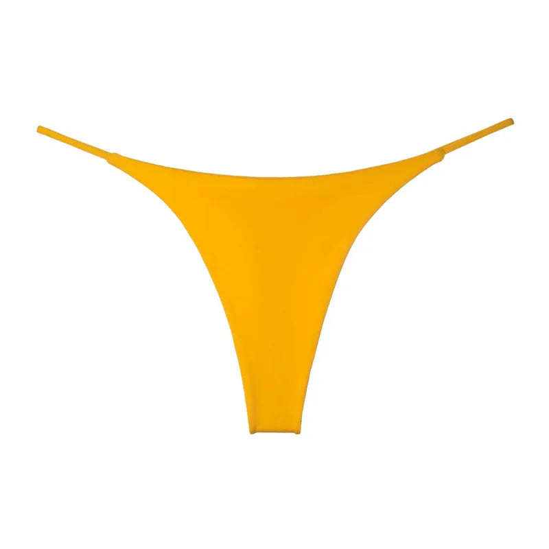Sexy thong low waist lingerie for women underwear thin belt double layer bikini cotton  panties lenceria femenina tangas mujer