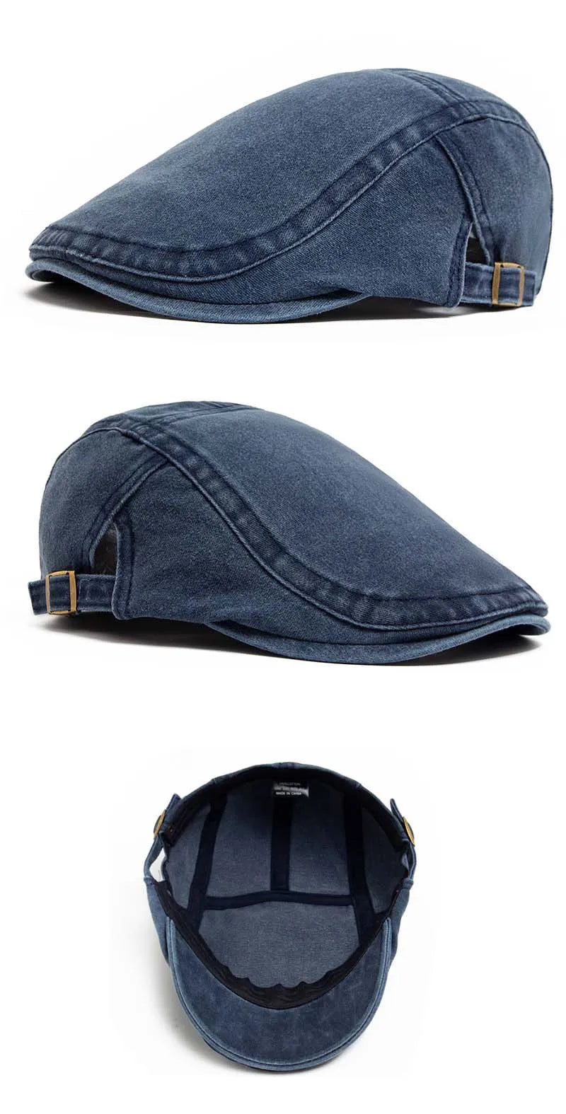 Hot sale Vintage Painter Beret Unisex Fashion Flat Visor Cap Casual Autumn Retro Cotton Solid Newsboy Hat Summer Adjustable