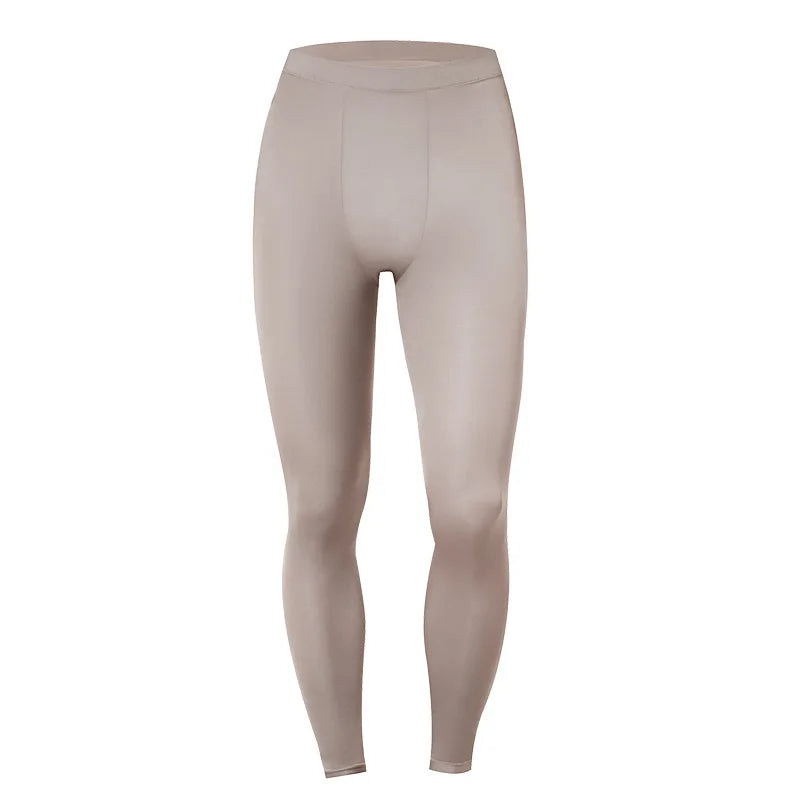 Men Thermal Underwear Set Plus Size Ultra-thin Pajamas Suit High Elastic Long Sleeve Long Johns Autumn Winter Skincare Clothing