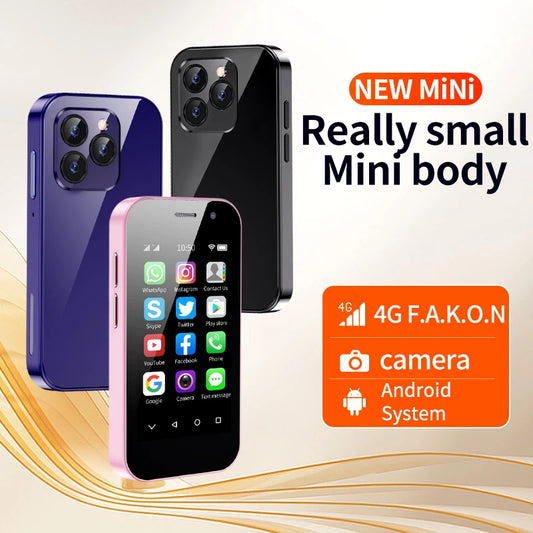 SOYES XS14 Pro Mini Smartphone Android 4G 3GB+64GB 2600mAh Face Recoginition 3.0 inch Phone Hot Sale