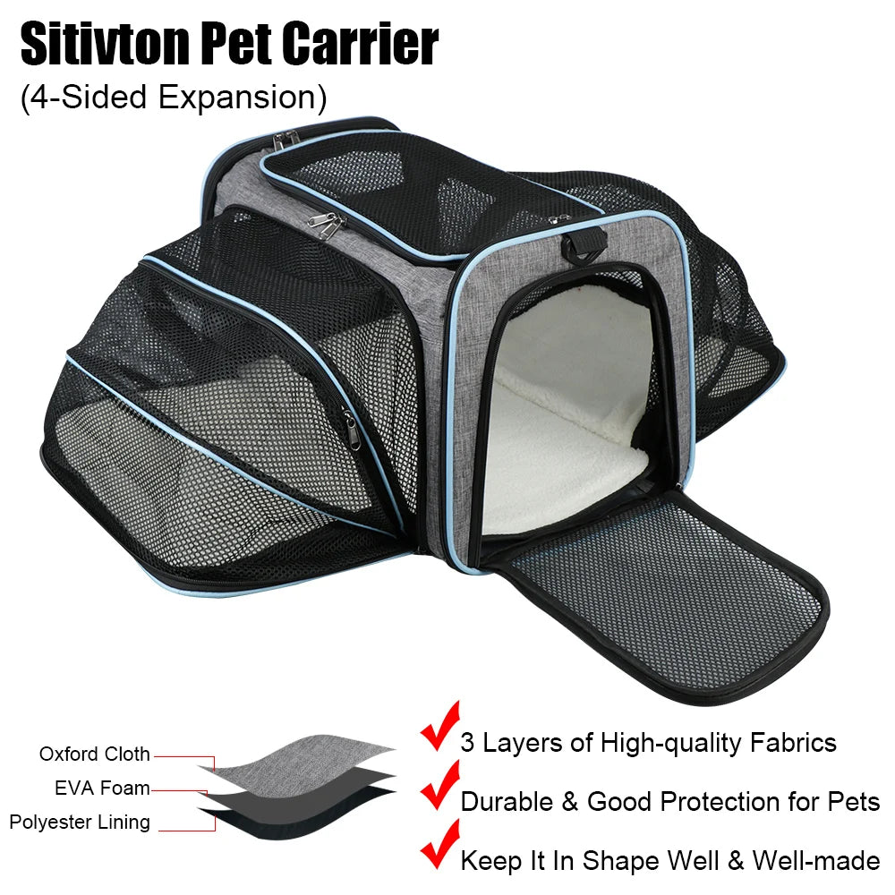 Portable Pet Carrier Bag Pet Supplies Cat Travel Bag Dogs Cats Ventilate Transport Bag Breathable