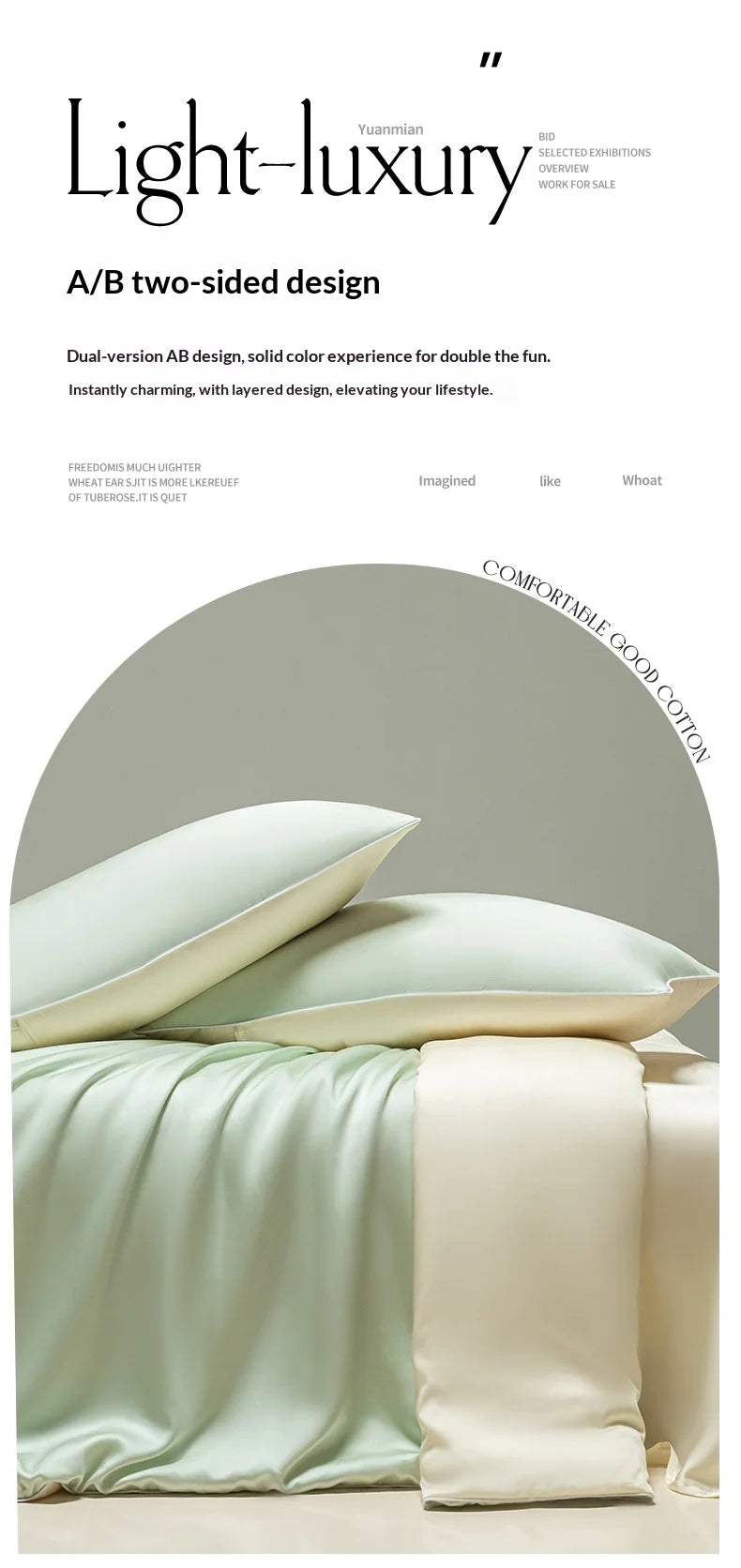 New Washed Ice Silk Bedding Set 4PCS Summer Cool Touch Rope Design Sheet Set Soft Breathable Hotel Luxury Twin/Full/Queen Size